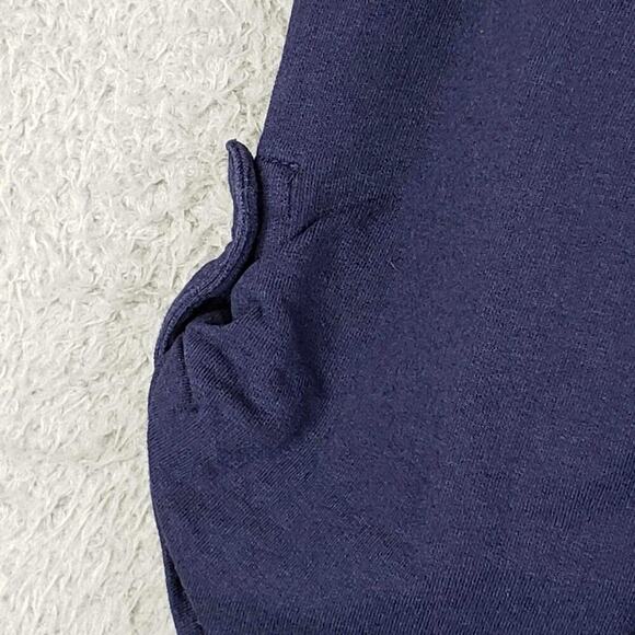 Chicos Shirt Size 4 US XXL Top Navy Blue Layered Stretch Knit Coastal Resort - Picture 4 of 9